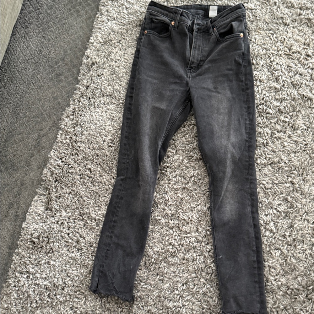 H&M Charcoal Denim Pants